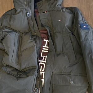 Tommy Hilfiger Men's Dark Green Puffer Jacket